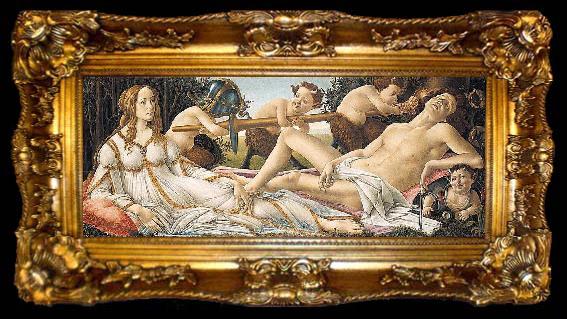 framed  BOTTICELLI, Sandro Venus and Mars fg, ta009-2